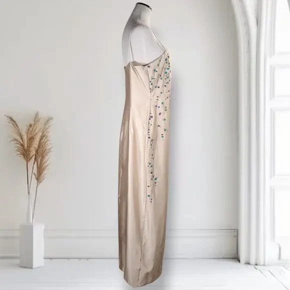 fitted lace wedding dress Kaye Ruched Sequins Maxi Dress main image 0